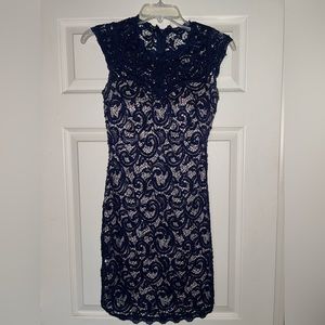 Sequin Hearts Navy Formal Dress Size 1
